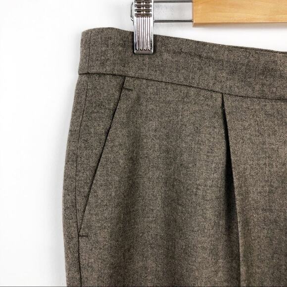 New  Akris Punto Maiko Pleated Flattering High Waisted 100% Wool Trousers Pants - Picture 6 of 16